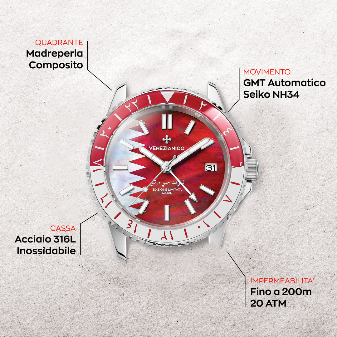 Venetian Nereide GMT - Qatar Édition Limitée