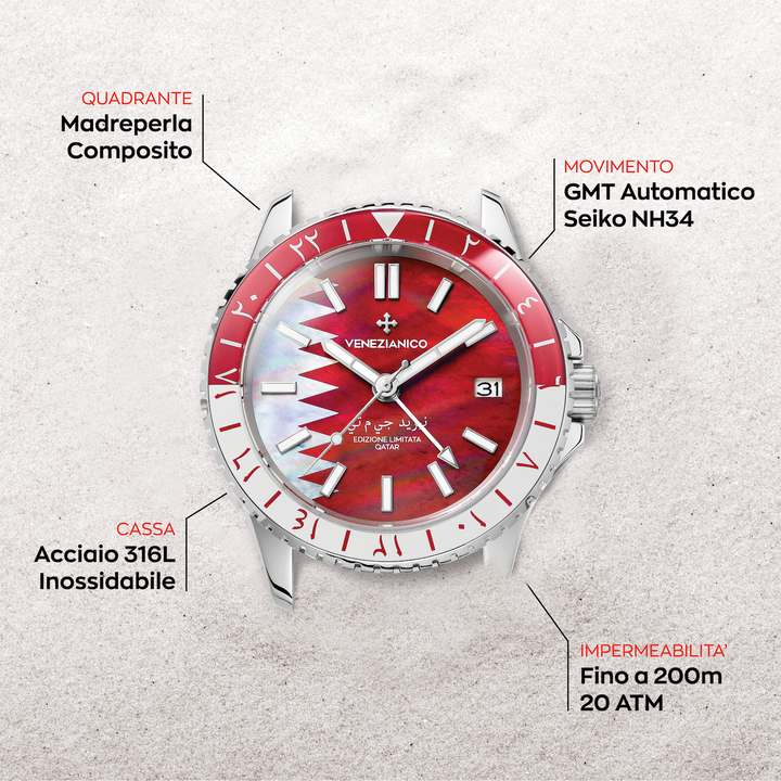 Venetian Nereide GMT - Qatar Édition Limitée