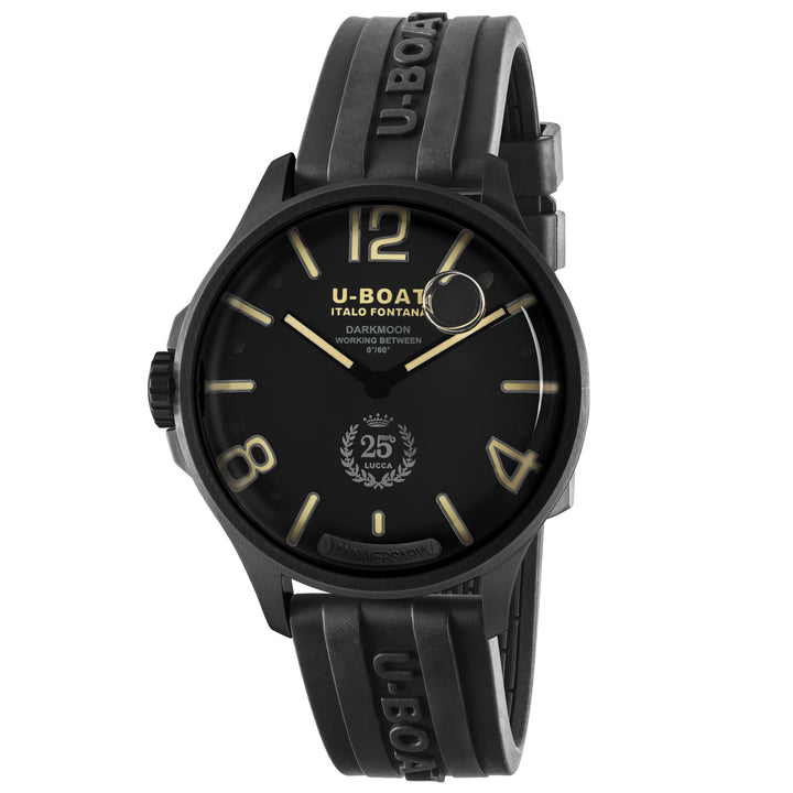 U-BOAT Darkmoon 25° PVD Noir 46mm acier quartz noir finition PVD noir 2026