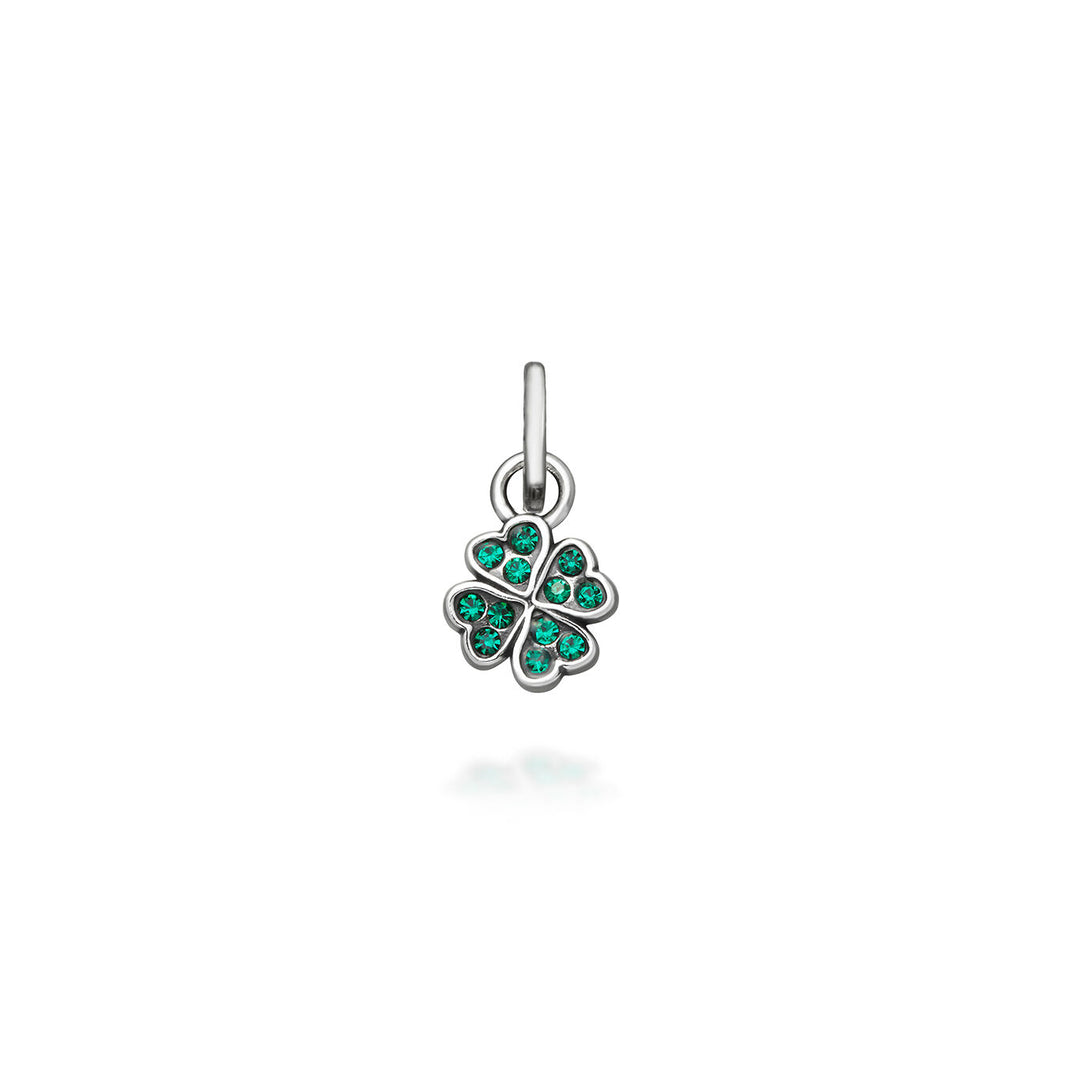 Giovanni Raspini Mini Green Crystal Four-Leaf Clover Charm 12174