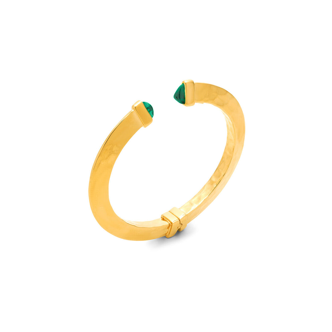 Giovanni Raspini Bangle Green Blade Small 12303