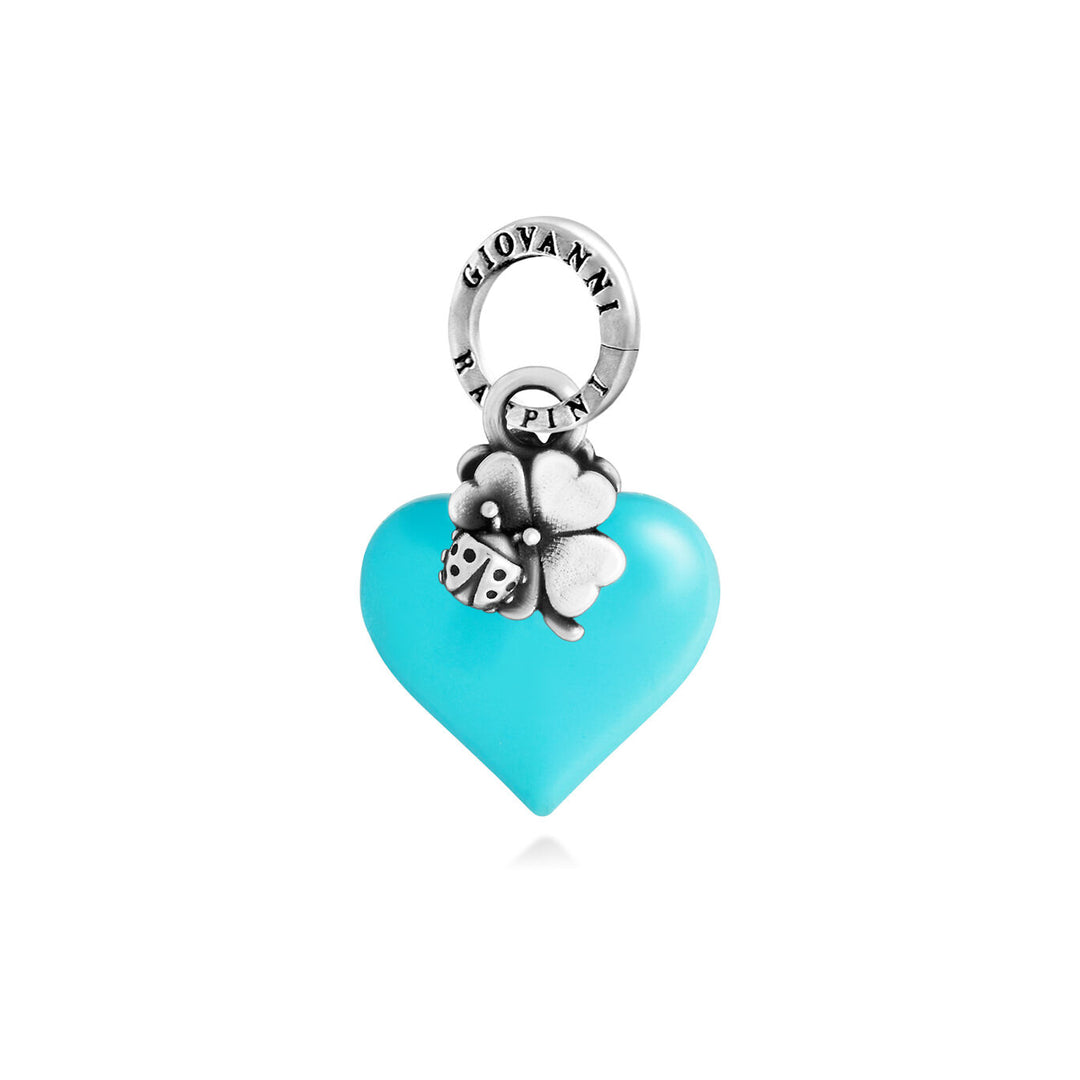 Giovanni Raspini Lucky Blue Heart Charm 12468