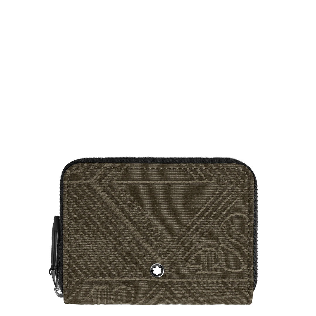 Montblanc portemonnee met ritssluiting 2 minivakken 4810 kakigroen 220263