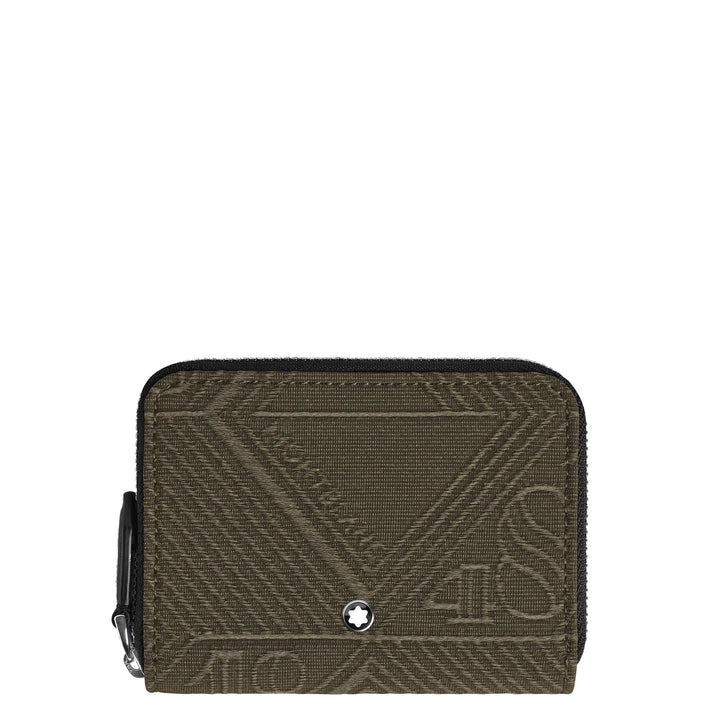 Montblanc portemonnee met ritssluiting 2 minivakken 4810 kakigroen 220263