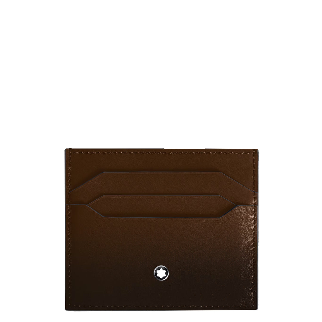 Montblanc card holder 6 compartments Meisterstück shaded brown 220319