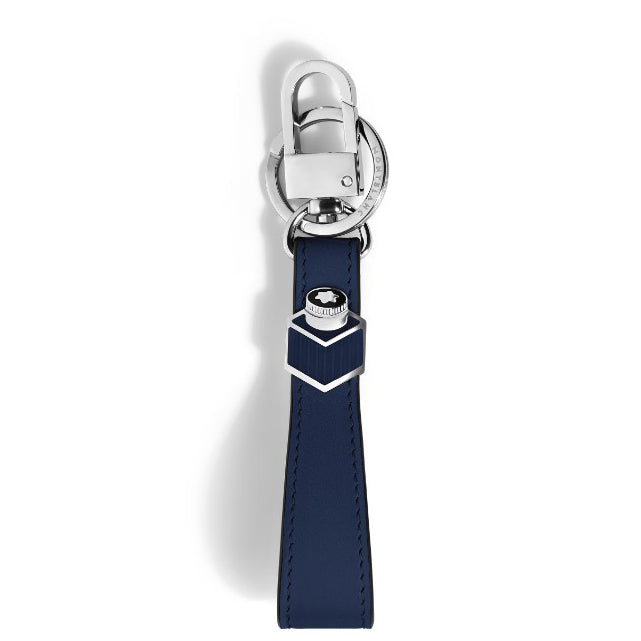 Montblanc Inktpot sleutelhanger leer Meisterstück inktblauw 221312