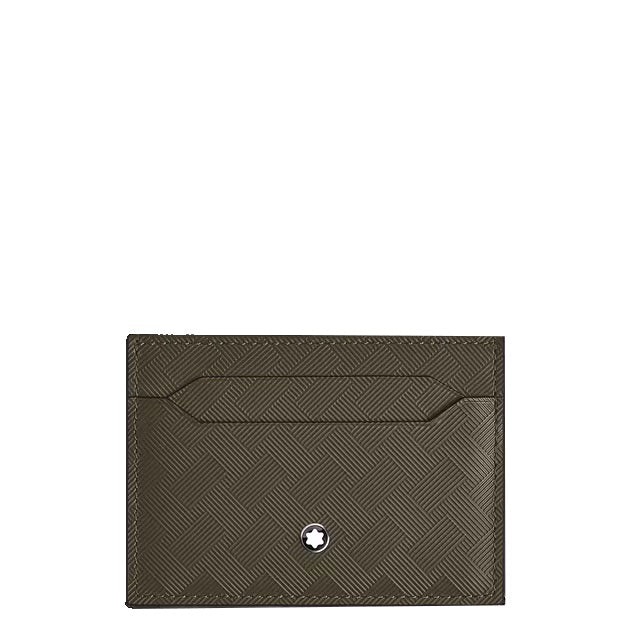 Montblanc 5-pocket card holder in Extreme khaki leather 221422