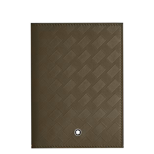 Montblanc Extreme khaki leather passport holder 221430