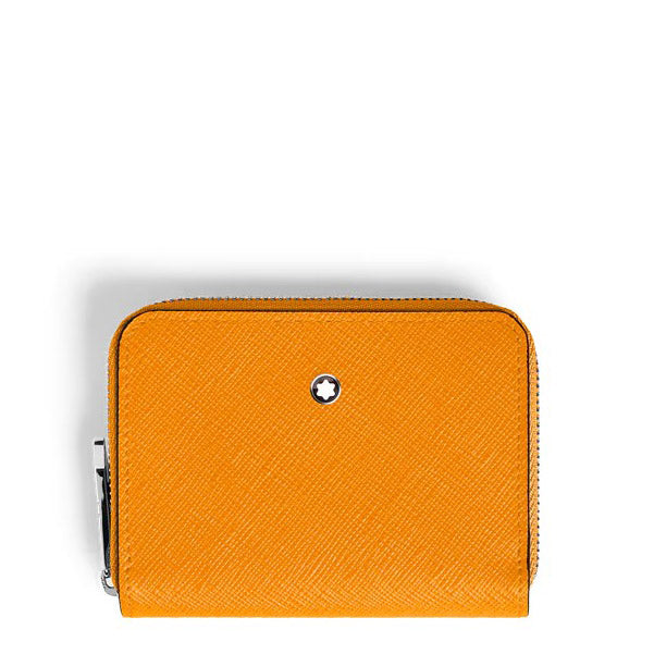 Portefeuille Montblanc 2 mini poches Sartorial safran 221504