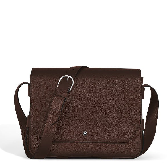 Montblanc Sartorial Sac messager en cuir couleur ébène 222931