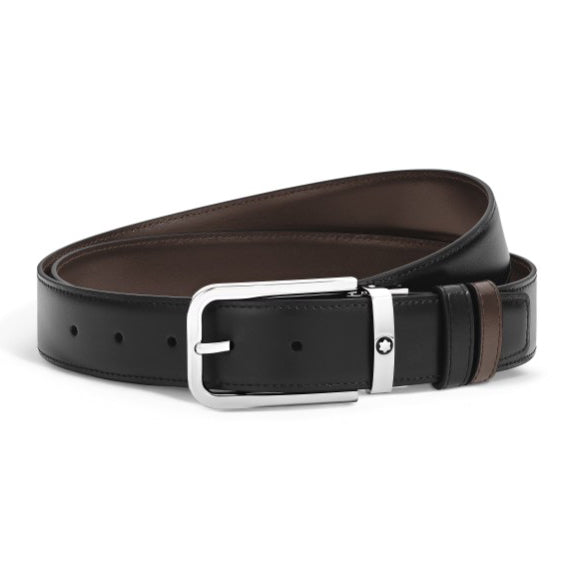Ceinture réversible Montblanc 35 mm cuir boucle rectangulaire Meisterstück 223407