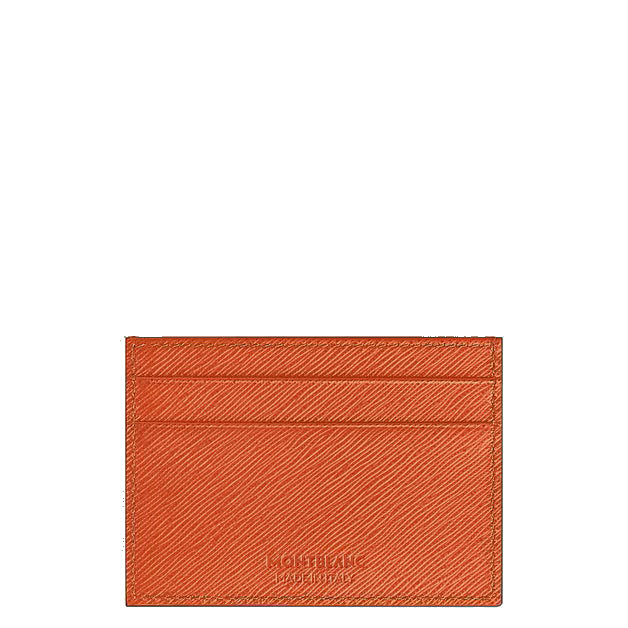 Montblanc 5-pocket kaarthouder in mandarijn Sartorial leer 221352