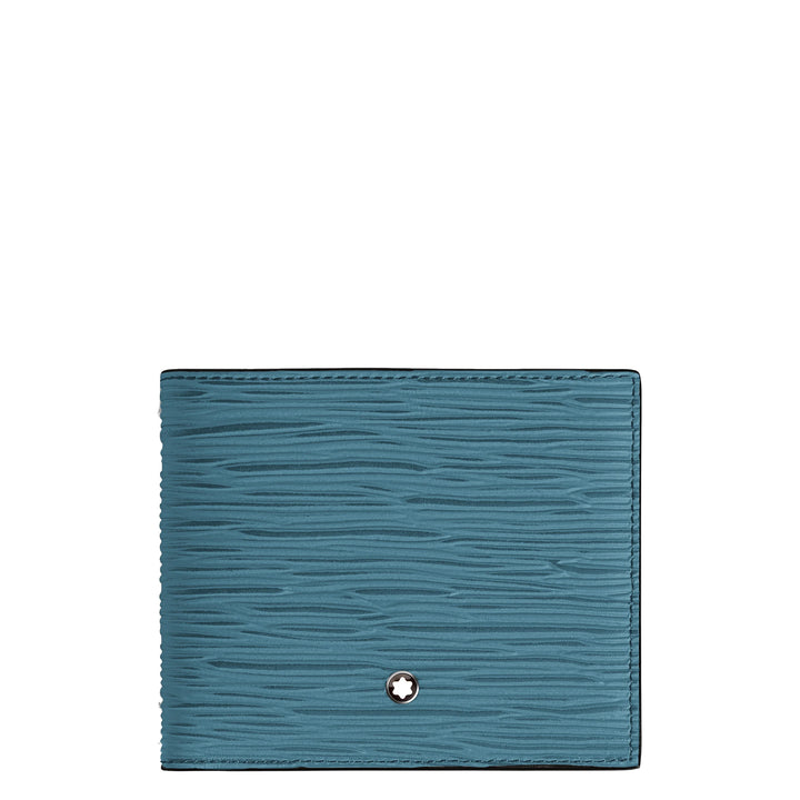 Montblanc portemonnee 8 vakken 4810 Fumé Blauw 199343
