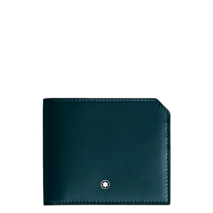 Montblanc wallet 6 compartments Soft blue legion 198743