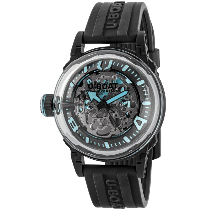U-BOAT Uhr U-65 44mm türkis automatisch Edelstahl PVD-Finish schwarz 3348