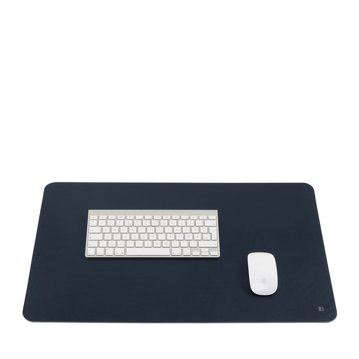 DUDU Office Desk Pad in Two-Tone Leather CM 61x40, Double-Side Rollable, Soft Non-Slip Without Seams
