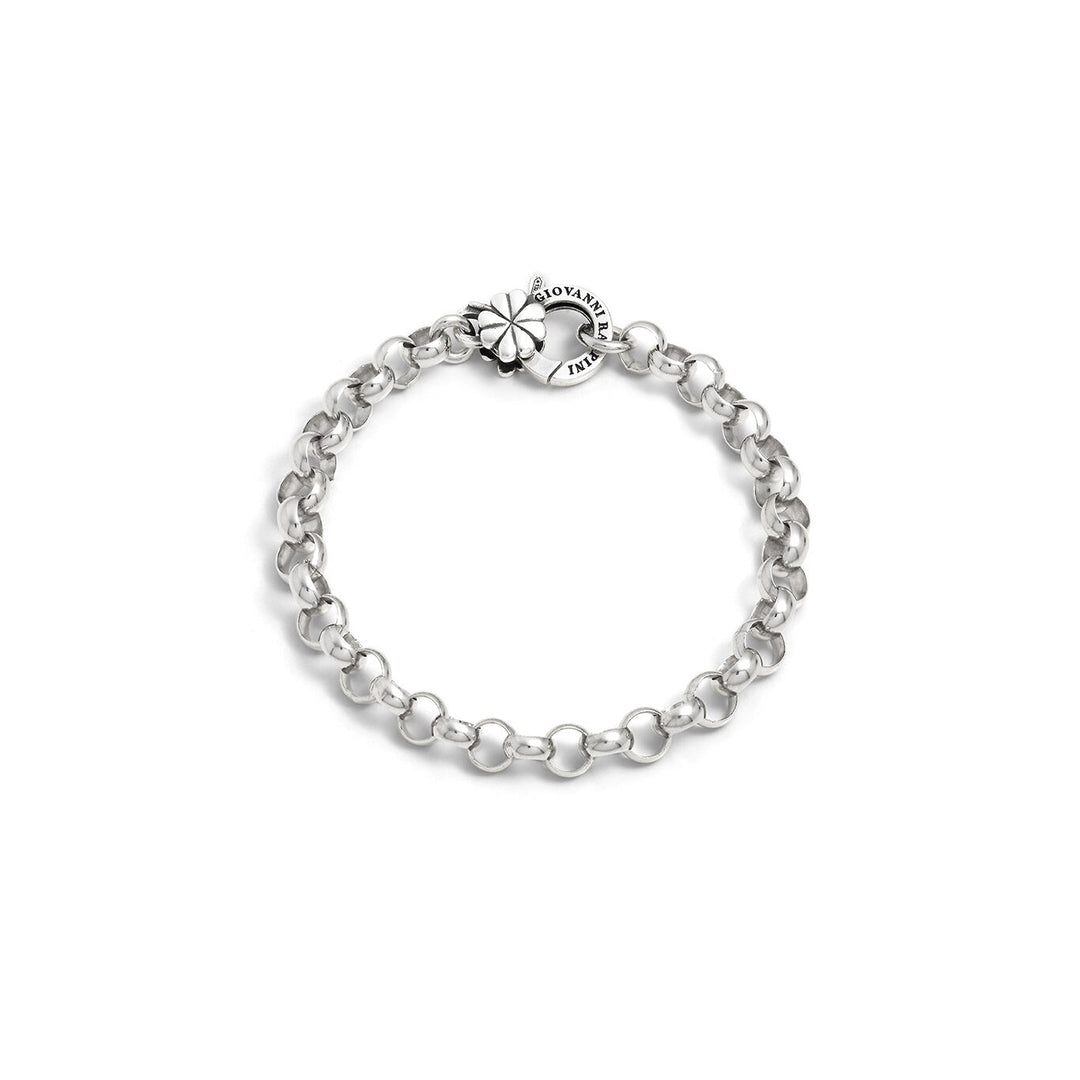 Giovanni Raspini Rolò Armband mit vierblättrigem Kleeblattverschluss 12451