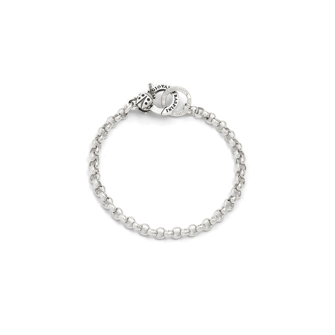 Giovanni Raspini Brisé-Armband mit Marienkäfer-Verschluss 12456