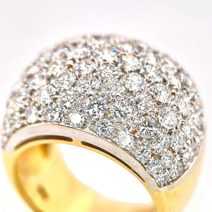 Bague pavée d'or 18kt diamants 0001AG