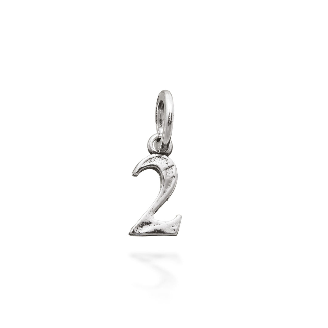 Pendentif charm Giovanni Raspini Numéro 2 argent 925 8031