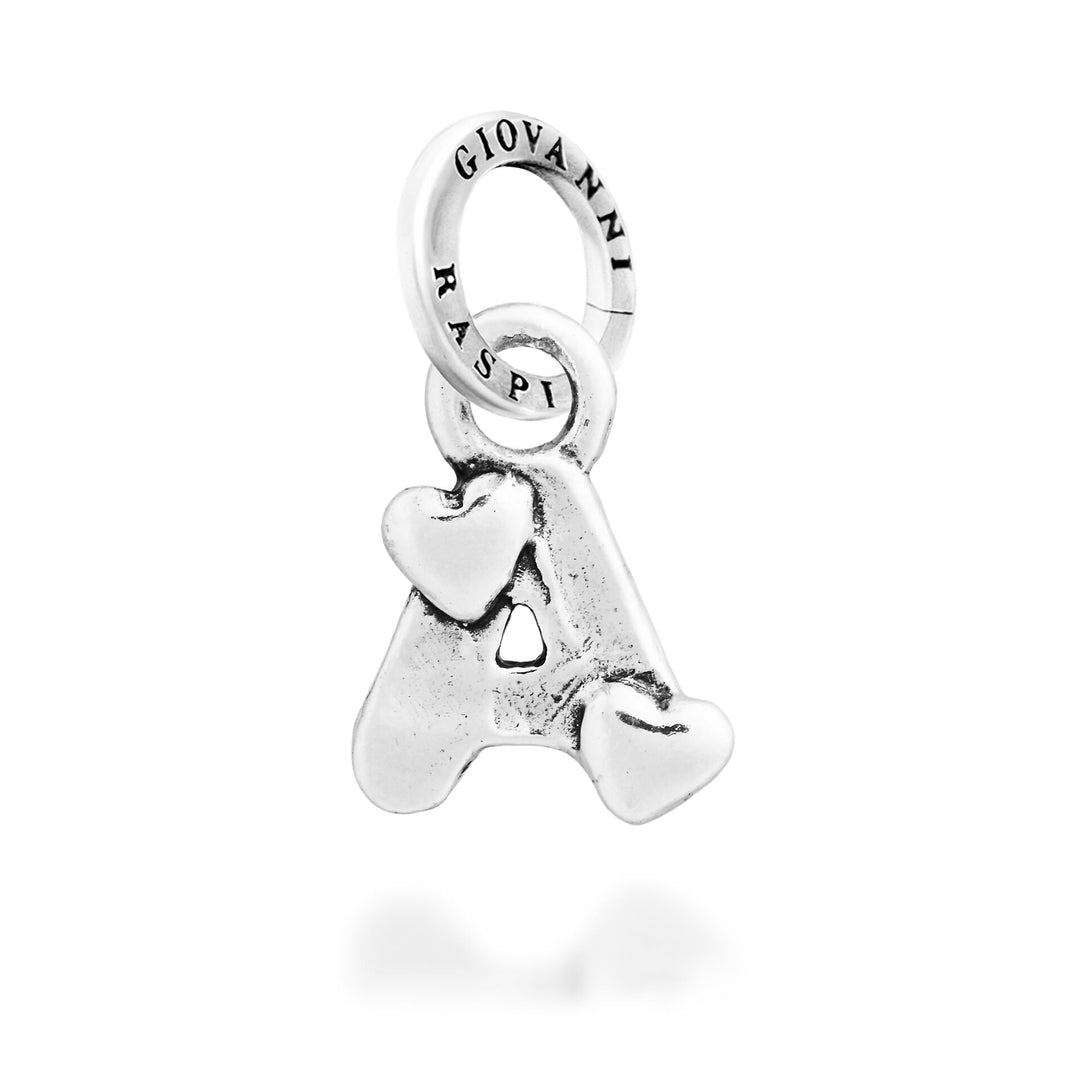 Giovanni Raspini Charm „A“ Little Hearts – Silber Charm – 12777