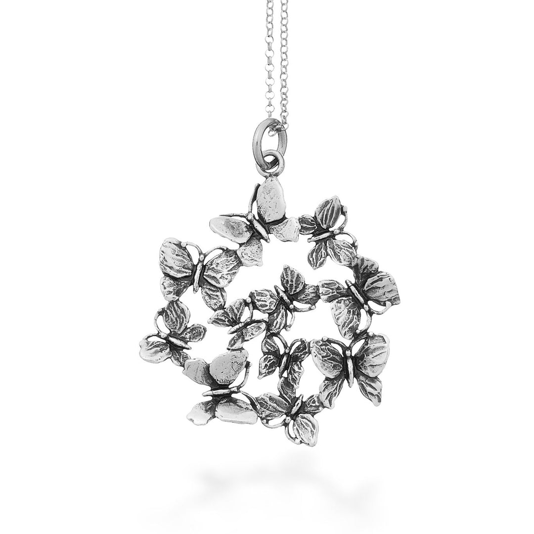 Giovanni Raspini necklace with Butterfly pendant 925 silver 8307