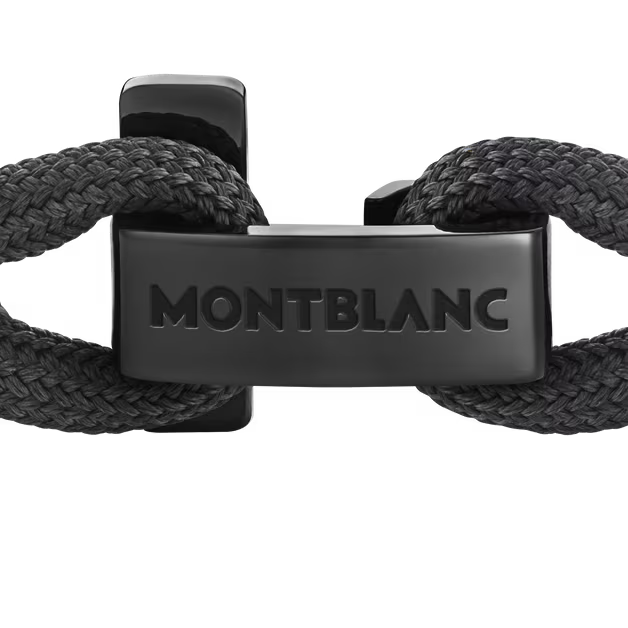 Bracelet Montblanc Montblanc avec fermoir en T noir taille M 130861 63