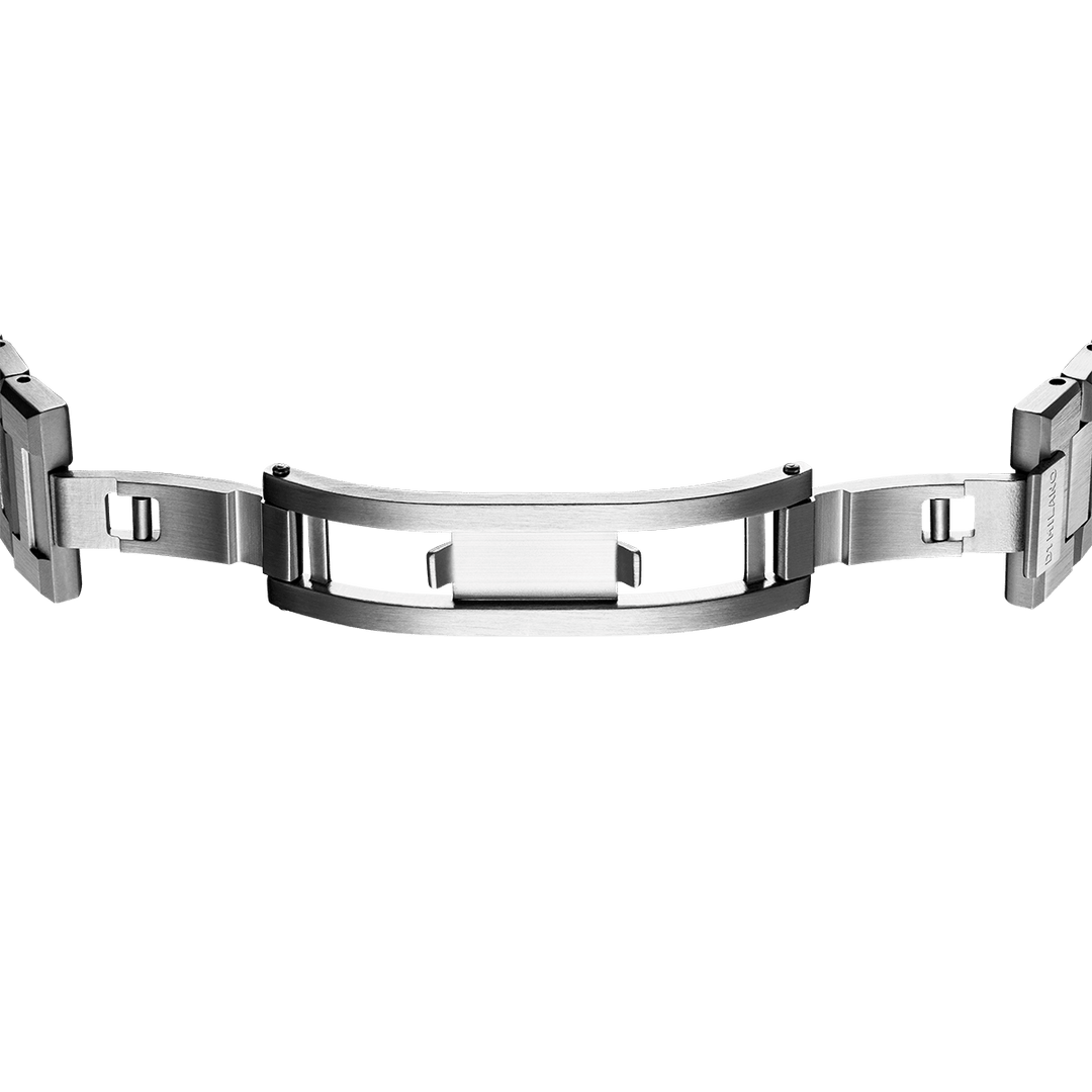 D1 Milano zilver ultradun horloge 40 mm D1-SP-UT40BR01