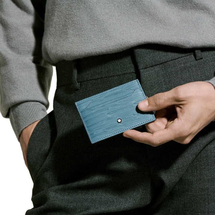 Porte-cartes Montblanc 5 compartiments 4810 Bleu Fumé 199349