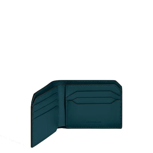 Montblanc wallet 6 compartments Soft blue legion 198743