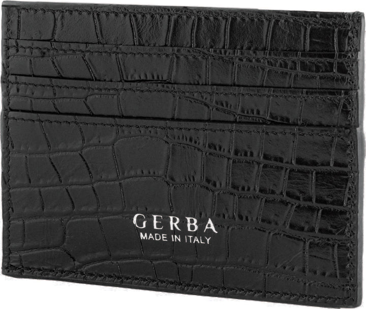 Gerba c.credito aus Kokosnuss-Kalbsleder und silbernem Gerba-Logo
