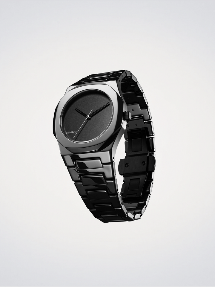 D1 Milano Pure Black Ceramic 37 mm D1-CEBU01