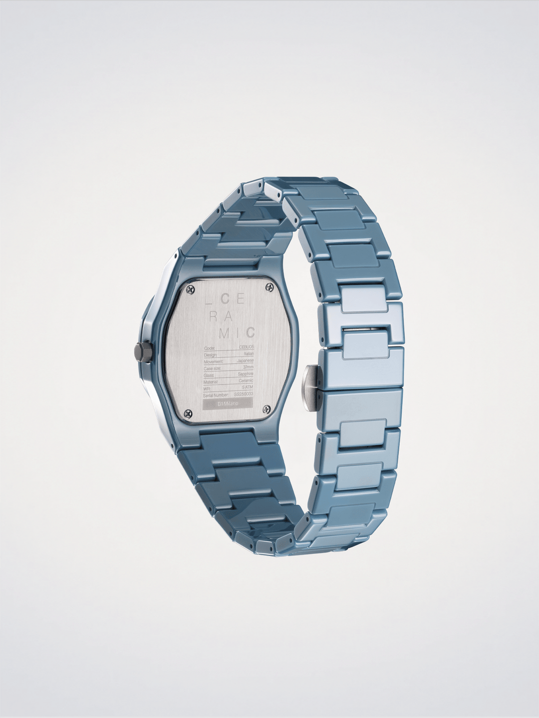 D1 Milano Puur Blauw Keramiek 37 mm D1-CEBU05