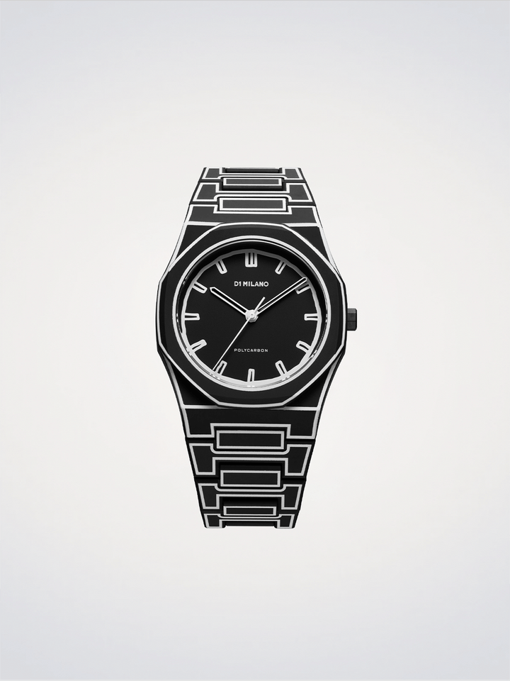 D1 Milano Zwart Schets Polycarbon 40,5 mm D1-PCBJ33