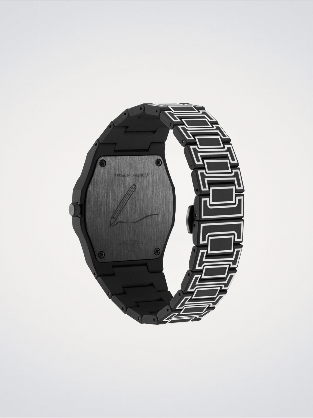 D1 Milano Zwart Schets Polycarbon 40,5 mm D1-PCBJ33