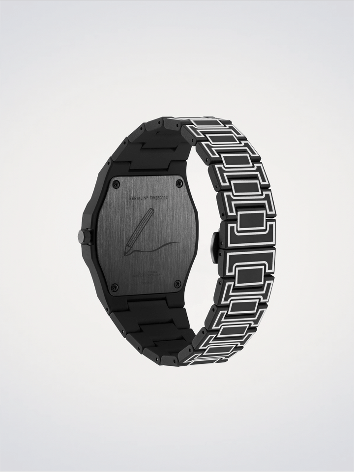 D1 Milano Zwart Schets Polycarbon 40,5 mm D1-PCBJ33