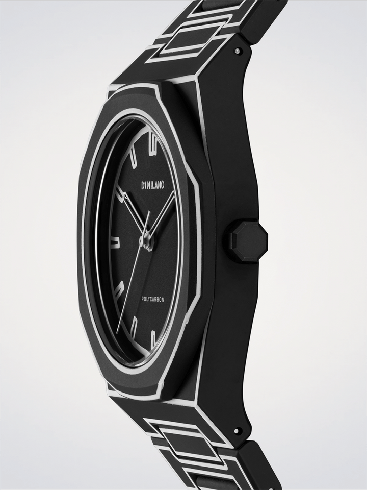 D1 Milano Zwart Schets Polycarbon 40,5 mm D1-PCBJ33