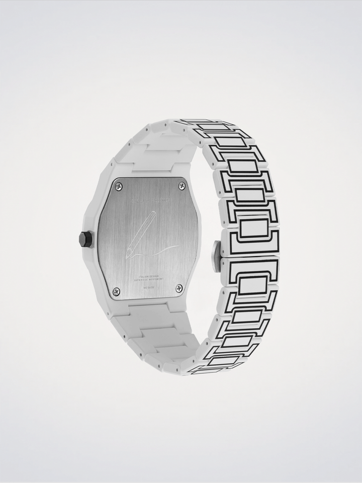 D1 Milano Wit Schets Polycarbon 40,5 mm D1-PCBJ34