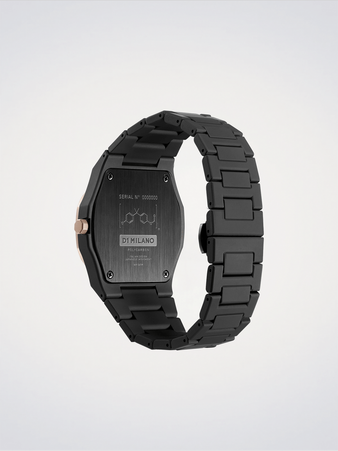 D1 Milano maille noire polycarbonate 40,5 mm D1-PCBJ35