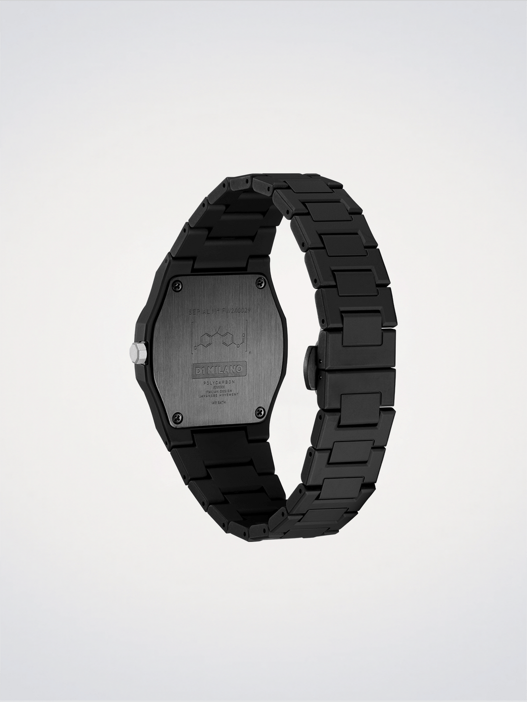 Montre D1 Milano Noir_01 Polycarbone 37 mm D1-PCBU07