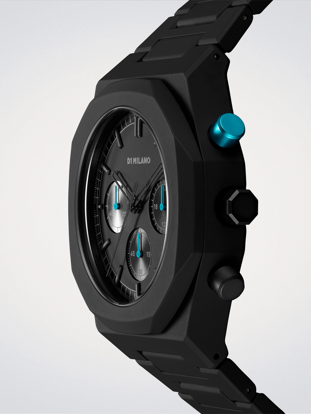 D1 Milano Anthrazitschwarz Polychrono 40,5 mm D1-PHBJ07