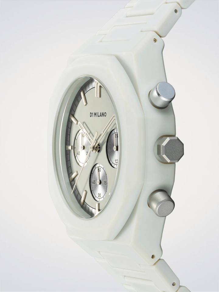 D1 Milano Fossielgrijs Polychrono 40,5 mm D1-PHBJ08