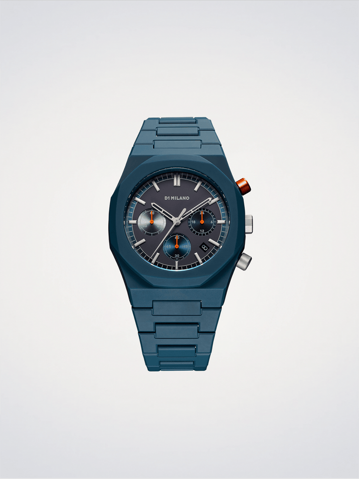 D1 Milano Neptunblau Polychrono 40,5 mm D1-PHBJ09