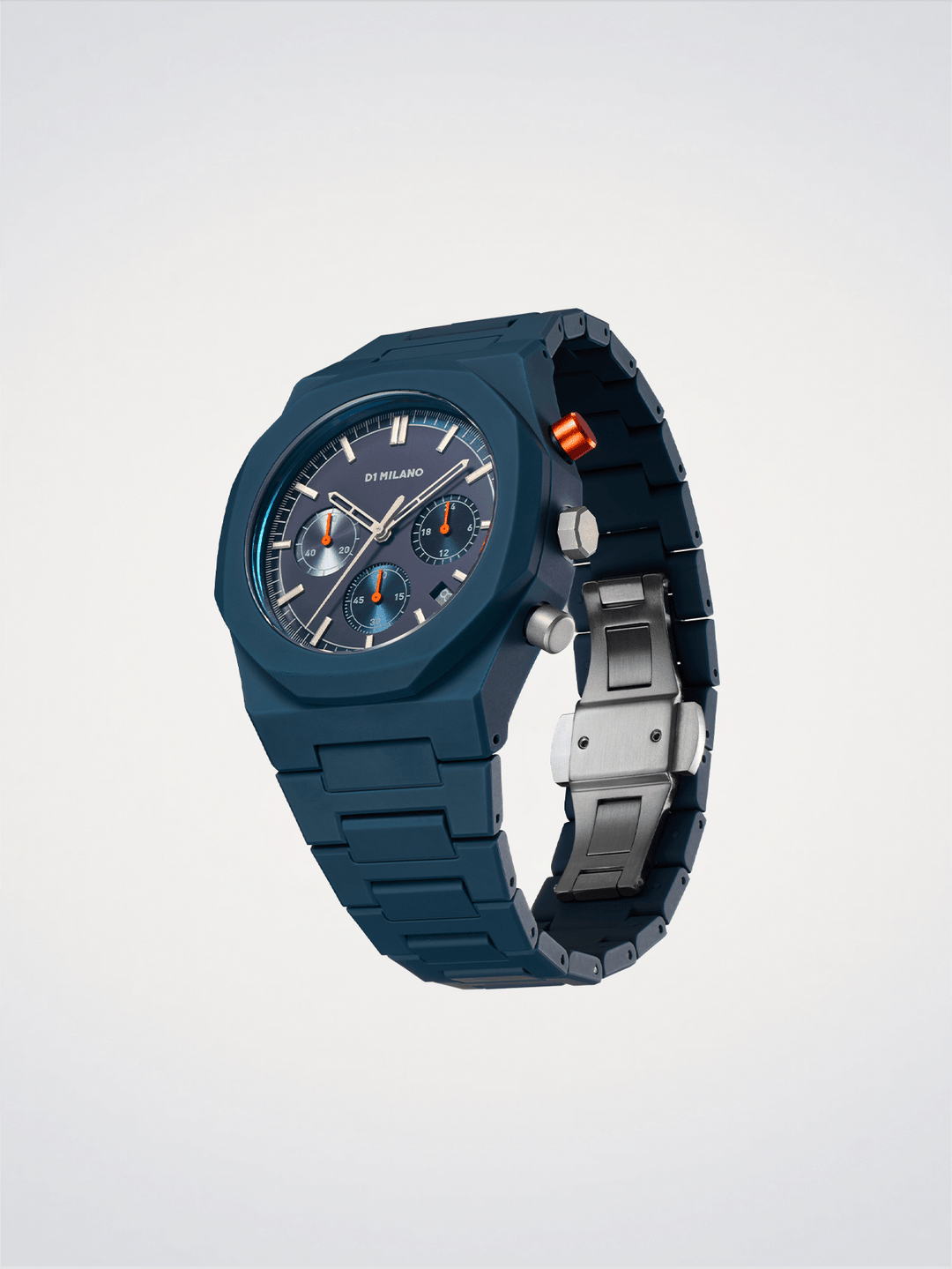 D1 Milano Neptunblau Polychrono 40,5 mm D1-PHBJ09