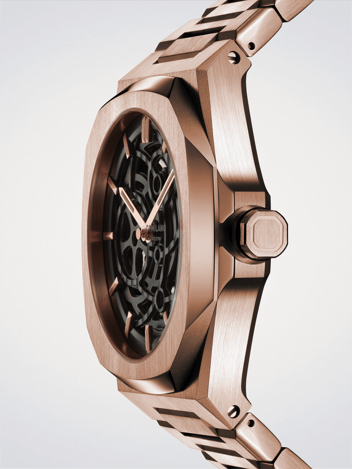 D1 Milano Squelette en or rose 41,5 mm D1-SKBJ12