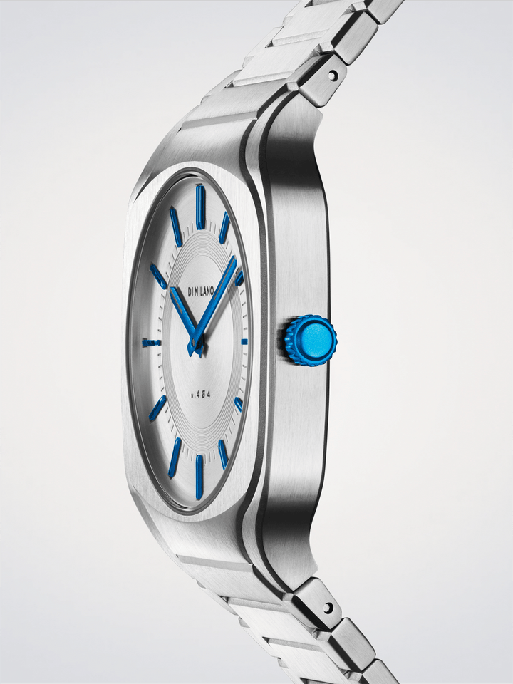 D1 Milano Argent Carré 37 mm D1-SQBJ01