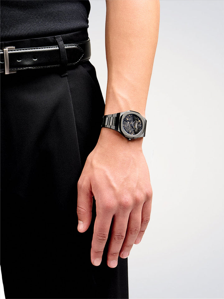 D1 Milano Zwart DLC Ultradun 40 mm D1-UTBJ31
