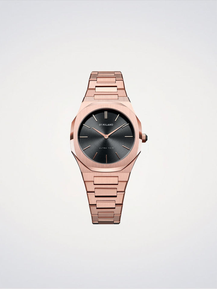 D1 Milano Rose Night ultradun horloge 34 mm D1-UTBL06