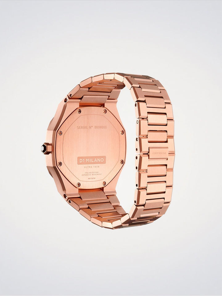 D1 Milano Rose Night ultradun horloge 34 mm D1-UTBL06
