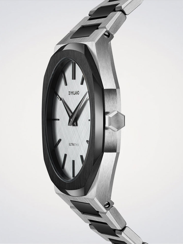 Montre ultra fine D1 Milano Ash 38 mm D1-UTBU06